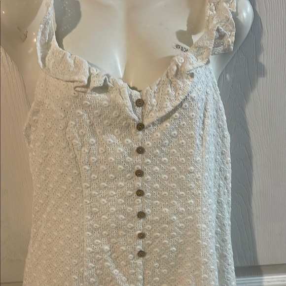 Miss Me White Ruffled Jumpsuit - Picture 3 of 9